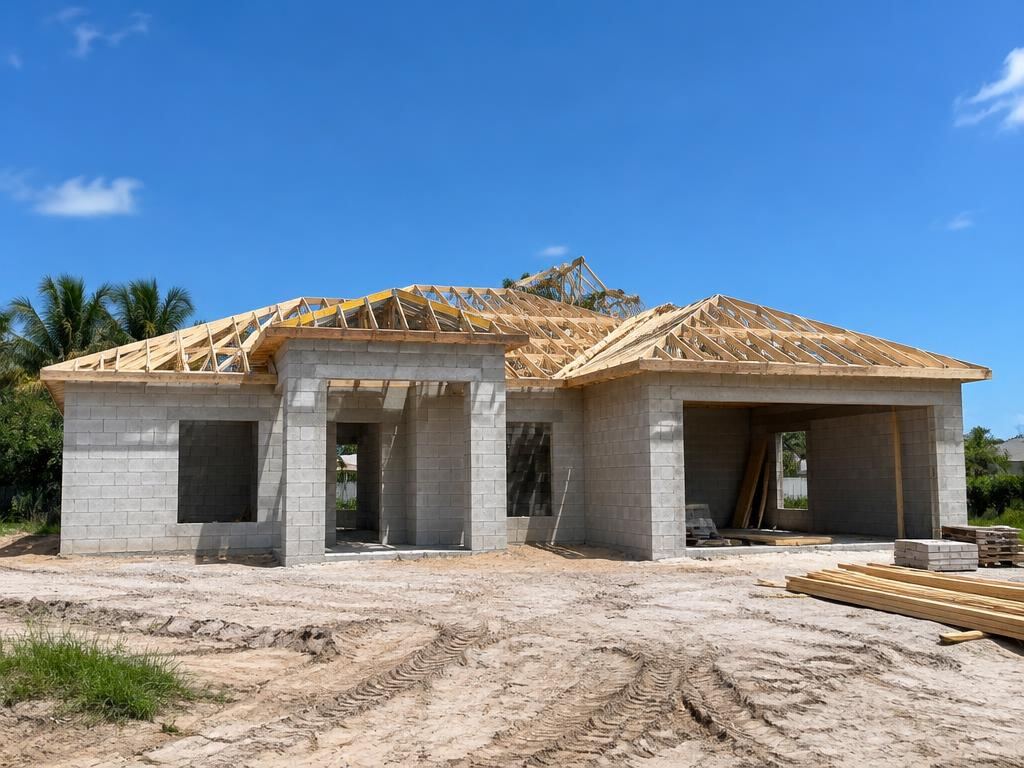 Single-family block home